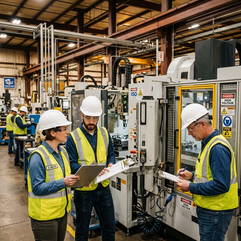 Industrial safety audit and ISO compliance inspection